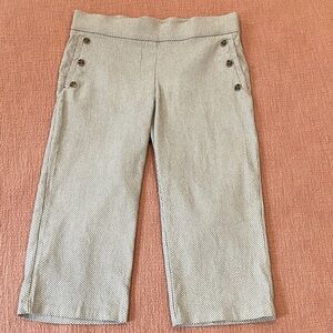 89th & Madison small wm’s navy / white Patterned Bermuda / capris W29 &stretchy